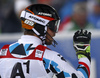 Second placed Marcel Hirscher of Austria reacts in finish of the second run of the men slalom race of the Audi FIS Alpine skiing World cup in Schladming, Austria. Traditional The Night Race, men slalom race race of the Audi FIS Alpine skiing World cup, was held in Schladming, Austria, on Tuesday, 24th of January 2017.
