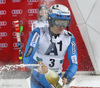 Winner Henrik Kristoffersen of Norway celebrate his medal won in the men slalom race of the Audi FIS Alpine skiing World cup in Schladming, Austria. Traditional The Night Race, men slalom race race of the Audi FIS Alpine skiing World cup, was held in Schladming, Austria, on Tuesday, 24th of January 2017.
