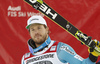 Second placed Kjetil Jansrud of Norway celebrates his medal won in the men downhill race of the Audi FIS Alpine skiing World cup in Garmisch-Partenkirchen, Germany. Replacement downhill race for canceled Wengen race of the Audi FIS Alpine skiing World cup, was held in Garmisch-Partenkirchen, Germany, on Friday, 27th of January 2017.
