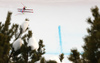 Travis Ganong of USA skiing in the men downhill race of the Audi FIS Alpine skiing World cup in Garmisch-Partenkirchen, Germany. Replacement downhill race for canceled Wengen race of the Audi FIS Alpine skiing World cup, was held in Garmisch-Partenkirchen, Germany, on Friday, 27th of January 2017.
