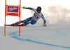 Aleksander Aamodt Kilde of Norway skiing in the men downhill race of the Audi FIS Alpine skiing World cup in Garmisch-Partenkirchen, Germany. Men downhill race of the Audi FIS Alpine skiing World cup, was held in Garmisch-Partenkirchen, Germany, on Saturday, 28th of January 2017.
