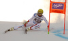 Nils Mani of Switzerland skiing in the men downhill race of the Audi FIS Alpine skiing World cup in Garmisch-Partenkirchen, Germany. Men downhill race of the Audi FIS Alpine skiing World cup, was held in Garmisch-Partenkirchen, Germany, on Saturday, 28th of January 2017.
