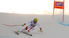 Nils Mani of Switzerland skiing in the men downhill race of the Audi FIS Alpine skiing World cup in Garmisch-Partenkirchen, Germany. Men downhill race of the Audi FIS Alpine skiing World cup, was held in Garmisch-Partenkirchen, Germany, on Saturday, 28th of January 2017.
