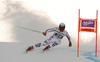 Andreas Sander of Germany skiing in the men downhill race of the Audi FIS Alpine skiing World cup in Garmisch-Partenkirchen, Germany. Men downhill race of the Audi FIS Alpine skiing World cup, was held in Garmisch-Partenkirchen, Germany, on Saturday, 28th of January 2017.
