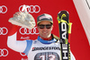 Third placed Beat Feuz of Switzerland celebrates his medal won in the men downhill race of the Audi FIS Alpine skiing World cup in Garmisch-Partenkirchen, Germany. Men downhill race of the Audi FIS Alpine skiing World cup, was held in Garmisch-Partenkirchen, Germany, on Saturday, 28th of January 2017.
