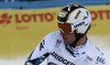 Winner Hannes Reichelt of Austria reacts in finish of the men downhill race of the Audi FIS Alpine skiing World cup in Garmisch-Partenkirchen, Germany. Men downhill race of the Audi FIS Alpine skiing World cup, was held in Garmisch-Partenkirchen, Germany, on Saturday, 28th of January 2017.
