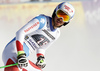 Carlo Janka of Switzerland reacts in finish of the men downhill race of the Audi FIS Alpine skiing World cup in Garmisch-Partenkirchen, Germany. Men downhill race of the Audi FIS Alpine skiing World cup, was held in Garmisch-Partenkirchen, Germany, on Saturday, 28th of January 2017.
