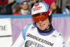 Niels Hintermann of Switzerland reacts in finish of the men downhill race of the Audi FIS Alpine skiing World cup in Garmisch-Partenkirchen, Germany. Men downhill race of the Audi FIS Alpine skiing World cup, was held in Garmisch-Partenkirchen, Germany, on Saturday, 28th of January 2017.
