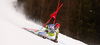 Zan Kranjec of Slovenia skiing in the first run of the men giant slalom race of the Audi FIS Alpine skiing World cup in Garmisch-Partenkirchen, Germany. Men giant slalom race of the Audi FIS Alpine skiing World cup, was held in Garmisch-Partenkirchen, Germany, on Sunday, 29th of January 2017.
