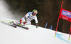 Justin Murisier of Switzerland skiing in the first run of the men giant slalom race of the Audi FIS Alpine skiing World cup in Garmisch-Partenkirchen, Germany. Men giant slalom race of the Audi FIS Alpine skiing World cup, was held in Garmisch-Partenkirchen, Germany, on Sunday, 29th of January 2017.
