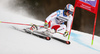 Loic Meillard of Switzerland skiing in the first run of the men giant slalom race of the Audi FIS Alpine skiing World cup in Garmisch-Partenkirchen, Germany. Men giant slalom race of the Audi FIS Alpine skiing World cup, was held in Garmisch-Partenkirchen, Germany, on Sunday, 29th of January 2017.
