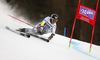 Eemeli Pirinen of Finland skiing in the first run of the men giant slalom race of the Audi FIS Alpine skiing World cup in Garmisch-Partenkirchen, Germany. Men giant slalom race of the Audi FIS Alpine skiing World cup, was held in Garmisch-Partenkirchen, Germany, on Sunday, 29th of January 2017.
