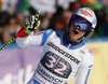 Loic Meillard of Switzerland reacts in finish of the second run of the men giant slalom race of the Audi FIS Alpine skiing World cup in Garmisch-Partenkirchen, Germany. Men giant slalom race of the Audi FIS Alpine skiing World cup, was held in Garmisch-Partenkirchen, Germany, on Sunday, 29th of January 2017.
