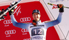 Third placed  Stefan Luitz of Germany celebrates his medal won in the men giant slalom race of the Audi FIS Alpine skiing World cup in Garmisch-Partenkirchen, Germany. Men giant slalom race of the Audi FIS Alpine skiing World cup, was held in Garmisch-Partenkirchen, Germany, on Sunday, 29th of January 2017.
