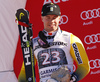 Second placed Matts Olsson of Sweden celebrates his medal won in the men giant slalom race of the Audi FIS Alpine skiing World cup in Garmisch-Partenkirchen, Germany. Men giant slalom race of the Audi FIS Alpine skiing World cup, was held in Garmisch-Partenkirchen, Germany, on Sunday, 29th of January 2017.
