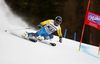 Matts Olsson of Sweden skiing in the first run of the men giant slalom race of the Audi FIS Alpine skiing World cup in Garmisch-Partenkirchen, Germany. Men giant slalom race of the Audi FIS Alpine skiing World cup, was held in Garmisch-Partenkirchen, Germany, on Sunday, 29th of January 2017.
