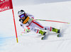 Winner Nicole Schmidhofer of Austria in action during women SuperG of FIS Ski Alpine World Cup. St. Moritz, Switzerland on 2017/02/07.
