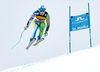 Ilka Stuhec of Slovenia in action during women SuperG of FIS Ski Alpine World Cup. St. Moritz, Switzerland on 2017/02/07.
