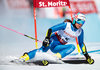 Marta Bassino (ITA) // Marta Bassino of Italy in action during her 1st run of women Giant Slalom of FIS ski alpine world cup at the St. Moritz, Switzerland on 2017/02/16.
