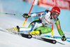 Ana Drev (SLO) // Ana Drev of Slovenia in action during her 1st run of women Giant Slalom of FIS ski alpine world cup at the St. Moritz, Switzerland on 2017/02/16.
