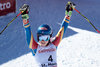 Giant Slalom Silver medalist Mikaela Shiffrin of the USA reacts after her 2nd run of women Giant Slalom of the FIS Ski World Championships 2017. St. Moritz, Switzerland on 2017/02/16.
