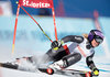 Tessa Worley (FRA) // Tessa Worley of France in action during her 1st run of women Giant Slalom of FIS ski alpine world cup at the St. Moritz, Switzerland on 2017/02/16.
