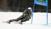 Alexis Pinturault of France skiing in the first run of the men giant slalom race of the Audi FIS Alpine skiing World cup in Kranjska Gora, Slovenia. Men giant slalom race of the Audi FIS Alpine skiing World cup, was held in Kranjska Gora, Slovenia, on Saturday, 4th of March 2017.
