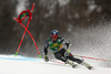 Mathieu Faivre of France skiing in the first run of the men giant slalom race of the Audi FIS Alpine skiing World cup in Kranjska Gora, Slovenia. Men giant slalom race of the Audi FIS Alpine skiing World cup, was held in Kranjska Gora, Slovenia, on Saturday, 4th of March 2017.
