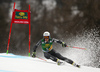 Victor Muffat-Jeandet of France skiing in the first run of the men giant slalom race of the Audi FIS Alpine skiing World cup in Kranjska Gora, Slovenia. Men giant slalom race of the Audi FIS Alpine skiing World cup, was held in Kranjska Gora, Slovenia, on Saturday, 4th of March 2017.
