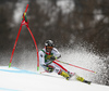 Philipp Schoerghofer of Austria skiing in the first run of the men giant slalom race of the Audi FIS Alpine skiing World cup in Kranjska Gora, Slovenia. Men giant slalom race of the Audi FIS Alpine skiing World cup, was held in Kranjska Gora, Slovenia, on Saturday, 4th of March 2017.
