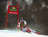 Marcel Hirscher of Austria skiing in the first run of the men giant slalom race of the Audi FIS Alpine skiing World cup in Kranjska Gora, Slovenia. Men giant slalom race of the Audi FIS Alpine skiing World cup, was held in Kranjska Gora, Slovenia, on Saturday, 4th of March 2017.
