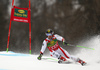 Marcel Hirscher of Austria skiing in the first run of the men giant slalom race of the Audi FIS Alpine skiing World cup in Kranjska Gora, Slovenia. Men giant slalom race of the Audi FIS Alpine skiing World cup, was held in Kranjska Gora, Slovenia, on Saturday, 4th of March 2017.
