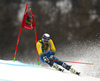 Andre Myhrer of Sweden skiing in the first run of the men giant slalom race of the Audi FIS Alpine skiing World cup in Kranjska Gora, Slovenia. Men giant slalom race of the Audi FIS Alpine skiing World cup, was held in Kranjska Gora, Slovenia, on Saturday, 4th of March 2017.
