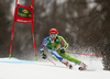 Zan Kranjec of Slovenia skiing in the first run of the men giant slalom race of the Audi FIS Alpine skiing World cup in Kranjska Gora, Slovenia. Men giant slalom race of the Audi FIS Alpine skiing World cup, was held in Kranjska Gora, Slovenia, on Saturday, 4th of March 2017.
