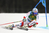 Gino Caviezel of Switzerland skiing in the first run of the men giant slalom race of the Audi FIS Alpine skiing World cup in Kranjska Gora, Slovenia. Men giant slalom race of the Audi FIS Alpine skiing World cup, was held in Kranjska Gora, Slovenia, on Saturday, 4th of March 2017.
