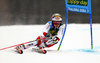 Loic Meillard of Switzerland skiing in the first run of the men giant slalom race of the Audi FIS Alpine skiing World cup in Kranjska Gora, Slovenia. Men giant slalom race of the Audi FIS Alpine skiing World cup, was held in Kranjska Gora, Slovenia, on Saturday, 4th of March 2017.
