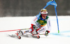 Loic Meillard of Switzerland skiing in the first run of the men giant slalom race of the Audi FIS Alpine skiing World cup in Kranjska Gora, Slovenia. Men giant slalom race of the Audi FIS Alpine skiing World cup, was held in Kranjska Gora, Slovenia, on Saturday, 4th of March 2017.
