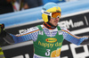 Felix Neureuther of Germany reacts in finish of the second run of the men giant slalom race of the Audi FIS Alpine skiing World cup in Kranjska Gora, Slovenia. Men giant slalom race of the Audi FIS Alpine skiing World cup, was held in Kranjska Gora, Slovenia, on Saturday, 4th of March 2017.
