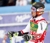 Marcel Hirscher of Austria reacts in finish of the second run of the men giant slalom race of the Audi FIS Alpine skiing World cup in Kranjska Gora, Slovenia. Men giant slalom race of the Audi FIS Alpine skiing World cup, was held in Kranjska Gora, Slovenia, on Saturday, 4th of March 2017.
