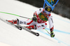 Marcel Hirscher of Austria skiing in the first run of the men giant slalom race of the Audi FIS Alpine skiing World cup in Kranjska Gora, Slovenia. Men giant slalom race of the Audi FIS Alpine skiing World cup, was held in Kranjska Gora, Slovenia, on Saturday, 4th of March 2017.
