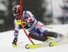 Alexander Khoroshilov of Russia skiing in the first run of the men slalom race of the Audi FIS Alpine skiing World cup in Kranjska Gora, Slovenia. Men slalom race of the Audi FIS Alpine skiing World cup, was held in Kranjska Gora, Slovenia, on Sunday, 5th of March 2017.
