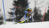 Felix Neureuther of Germany skiing in the first run of the men slalom race of the Audi FIS Alpine skiing World cup in Kranjska Gora, Slovenia. Men slalom race of the Audi FIS Alpine skiing World cup, was held in Kranjska Gora, Slovenia, on Sunday, 5th of March 2017.
