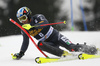 Manfred Moelgg of Italy skiing in the first run of the men slalom race of the Audi FIS Alpine skiing World cup in Kranjska Gora, Slovenia. Men slalom race of the Audi FIS Alpine skiing World cup, was held in Kranjska Gora, Slovenia, on Sunday, 5th of March 2017.
