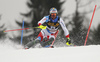 Ramon Zenhaeusern of Switzerland skiing in the first run of the men slalom race of the Audi FIS Alpine skiing World cup in Kranjska Gora, Slovenia. Men slalom race of the Audi FIS Alpine skiing World cup, was held in Kranjska Gora, Slovenia, on Sunday, 5th of March 2017.
