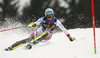 Reto Schmidiger of Switzerland skiing in the first run of the men slalom race of the Audi FIS Alpine skiing World cup in Kranjska Gora, Slovenia. Men slalom race of the Audi FIS Alpine skiing World cup, was held in Kranjska Gora, Slovenia, on Sunday, 5th of March 2017.
