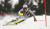 Stefan Luitz of Germany skiing in the first run of the men slalom race of the Audi FIS Alpine skiing World cup in Kranjska Gora, Slovenia. Men slalom race of the Audi FIS Alpine skiing World cup, was held in Kranjska Gora, Slovenia, on Sunday, 5th of March 2017.
