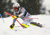 Stefan Luitz of Germany skiing in the first run of the men slalom race of the Audi FIS Alpine skiing World cup in Kranjska Gora, Slovenia. Men slalom race of the Audi FIS Alpine skiing World cup, was held in Kranjska Gora, Slovenia, on Sunday, 5th of March 2017.
