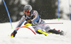 Dominik Stehle of Germany skiing in the first run of the men slalom race of the Audi FIS Alpine skiing World cup in Kranjska Gora, Slovenia. Men slalom race of the Audi FIS Alpine skiing World cup, was held in Kranjska Gora, Slovenia, on Sunday, 5th of March 2017.
