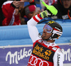 Marcel Hirscher of Austria reacts in finish of the second run of the men slalom race of the Audi FIS Alpine skiing World cup in Kranjska Gora, Slovenia. Men slalom race of the Audi FIS Alpine skiing World cup, was held in Kranjska Gora, Slovenia, on Sunday, 5th of March 2017.
