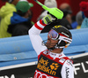 Marcel Hirscher of Austria reacts in finish of the second run of the men slalom race of the Audi FIS Alpine skiing World cup in Kranjska Gora, Slovenia. Men slalom race of the Audi FIS Alpine skiing World cup, was held in Kranjska Gora, Slovenia, on Sunday, 5th of March 2017.
